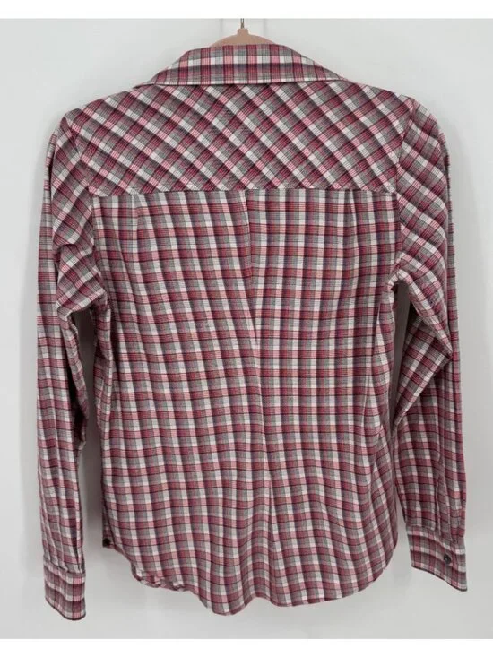 Pendleton Womens Red & White Long Sleeve Plaid Button-Up Shirt Size S - Picture 6 of 12